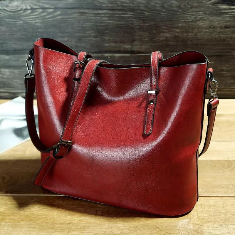 Vintage Charm | Deri Omuz Çantası